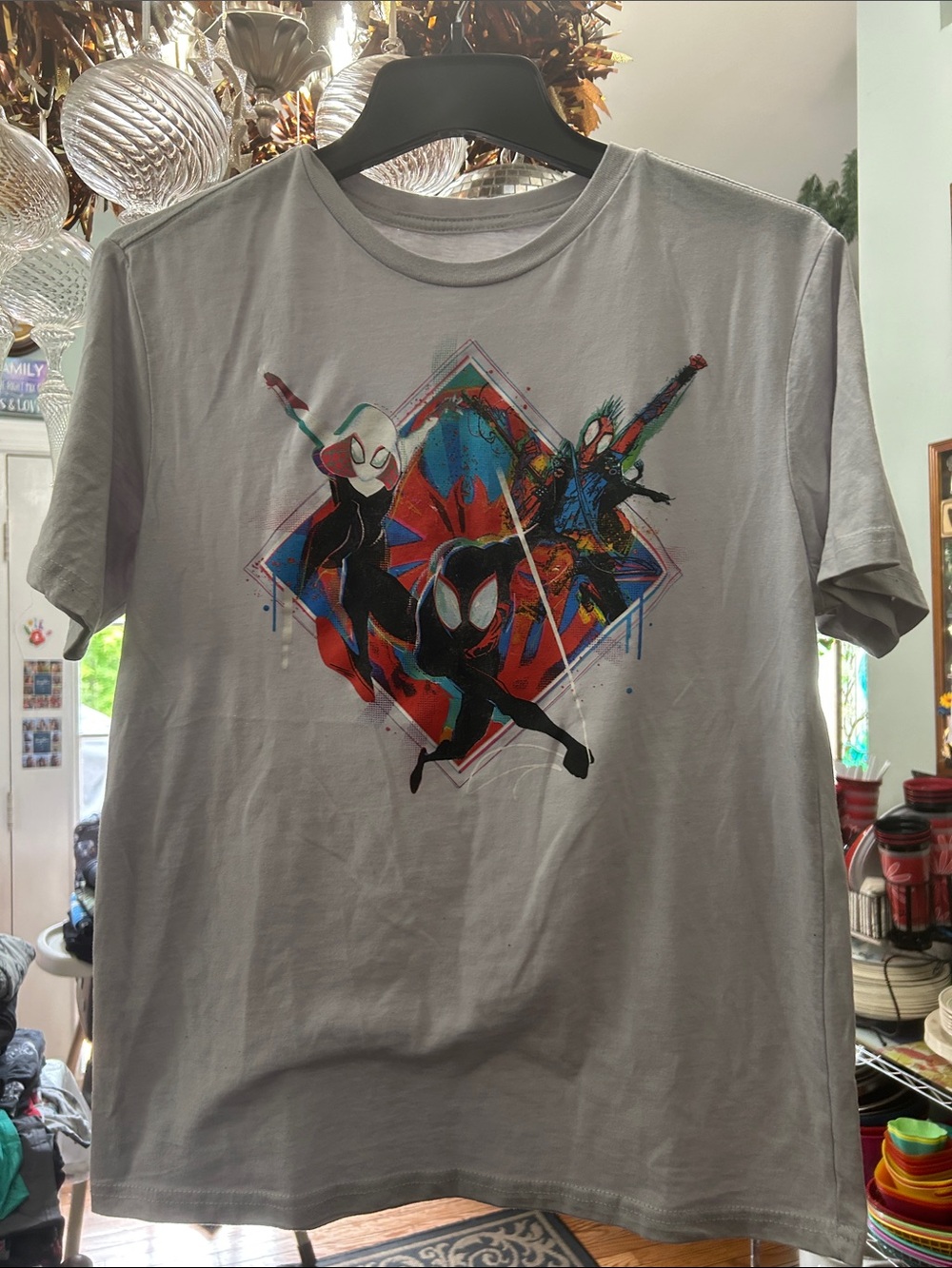 Marvel Light Gray Spider-Verse Team Graphic Tee
